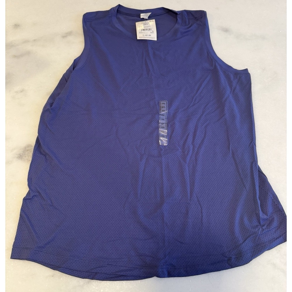 DSG Movement Seamless Tank Womens XXL Indigo‎ Blue Moisture Wicking Activewear